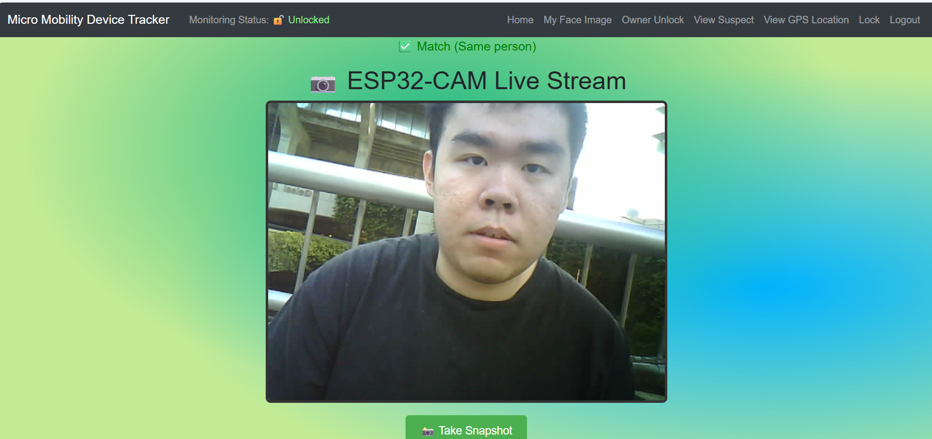 Face Recognition Page
